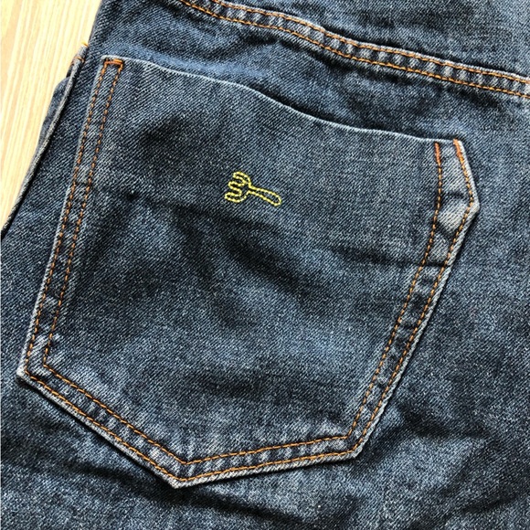 Super Hakka Japanese Brand Bow Detailed Pocket High Rise Jeans Size S - Picture 12 of 13